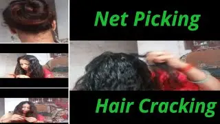 My Routine Netpicking Lice Combing Hair Cracking And Hair Oiling Big Bun By Pihubeautytips