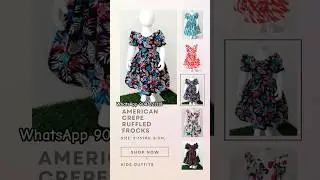 American Crepe Ruffled frocks for Kids | AllTime Outfits #frock #kids #kidswear #shorts