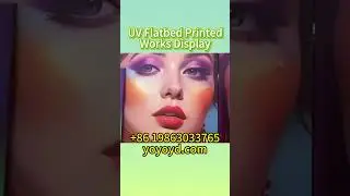 UV Flatbed Inkjet Printer AM2513UVB4K24i Works Display #flatbedprinter #flatbeduvprinter
