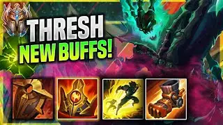 KOREAN CHALLENGER TRIES THRESH WITH NEW BUFFS! - Korean Challenger Plays Thresh SUPPORT vs Sett! |