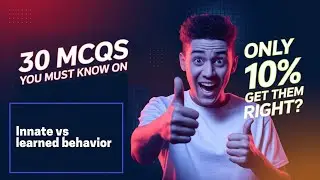 Innate vs learned behavior from class 12 Zoology Top 30 very important MCQs Don't miss these_music
