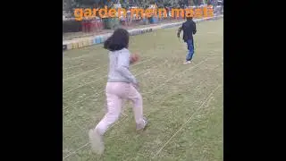Garden mein race mein Drishti aage #family #funny #cutie baby #bonding moments