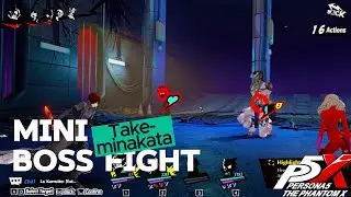Defeating Take-minakata mini boss - Persona 5 Phantom X SEA