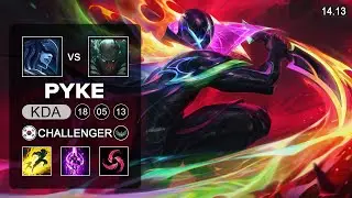 Pyke vs Lissandra Mid - KR Challenger - Patch 14.13 Season 14