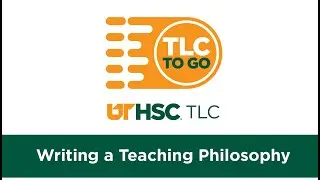 Writing a Teaching Philosophy