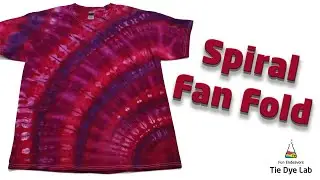Tie Dye Patterns : Spiral Fan Fold [Ice Dyed in the Muck]