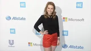 Bridgit Mendler WE Day California Blue Carpet Arrivals