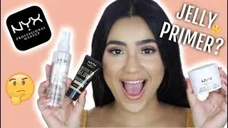 TESTING OUT NEW NYX BARE WITH ME PRIMERS + BORN TO GLOW FOUNDATION! | JORDYN TAYLOR