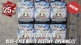 Yugioh Structure Deck: Blue-Eyes White Destiny Box Opening!!!