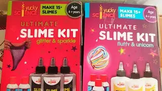 Yucky Science Ultimate kit  Slime kit-  Fluffy & Unicorn / Ultimate slime kit- glitter & sparkle