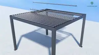 Louvred Pergola Installation [Tasman Freestanding] | Living Culture