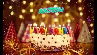 Amazing Happy Birthday RAJESH song. Happy birthday song with names