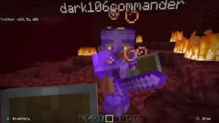 Minecraft Nether manchase Netherite tank featuring dark commander