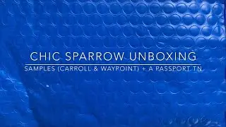 Unboxing | @chicsparrowofficial Leather Samples (Carroll & Waypoint) Plus A Passport Bennett Deluxe TN
