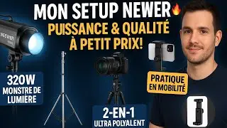 Projecteur Puissant, Tr&eacute;pied G&eacute;ant & Plus ! Le Setup Studio NEEWER Complet