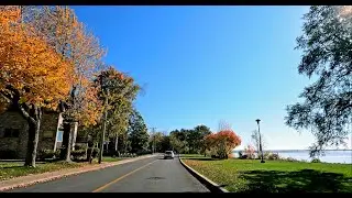 Scenic drive in Montreal Island Quebec Canada- Dorval