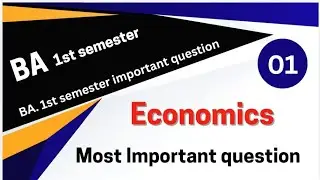 ba 1st semester economics question paper | ccsu ba 1st semester economics question paper 2024