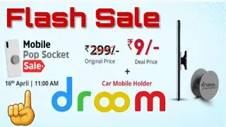 How to Get Droom Mobile PopSocket Rs. 9 Only