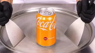 Coca Cola Vanilla — Ice Cream Rolls | Satisfying Visual ASMR
