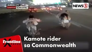 Pasaway na mga rider, nag-ala superman sa Commonwealth Avenue | Frontline Express