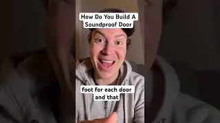 How To Build A Soundproof Door #homerecordingstudio #soundproofing #studiodesign