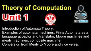 TOC UNIT 1 | RGPVNotes.in | Jayesh Umre | Theory of Computation