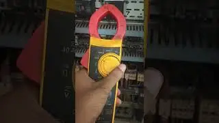 Clamp meter & Temperature gun.. Current and Temperature measure by clamp meter and Temp. Gun