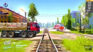 Cars and Trucks vs TrainCrossing | Gaming Moments Part 156 #spintires #Mudrunner