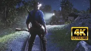 Midnight Train Robbery Red Dead Redemption 2 Realistic Graphics [4K PC 60FPS Ultra Max Settings]