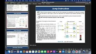 PLC JMP Jump Instruction Ladder Diagram Program Virtual Lab Simulation