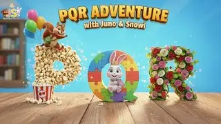 Learn P, Q, R with Fun! 🍿🐼🤖 | Popcorn, Panda, & Robot | Best Phonics Song Juno & Snowi ABC Adventure