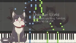 Unknown World - My Roommate is a Cat OP - Piano Arrangement [Synthesia]
