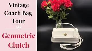 Vintage Coach Bag Tour | Geometric Clutch Bag