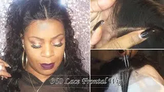 How to slay a 360 Lace Front Loose Curly Wig from 100Humanwigs com
