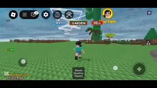 Oh no a Tornado is forming!! | While playing grow a garden with peach a tornado formed