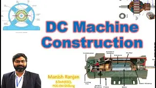 Construction of DC Machine | Armature | Lap & Wave Winding | Commutator