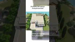 🏡Ultimate Base Game Modern Mansion Build! | Sims 4 Speed Build #shorts