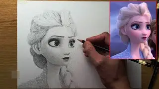 FROZEN 2 Drawing | Part 1 | Elsa