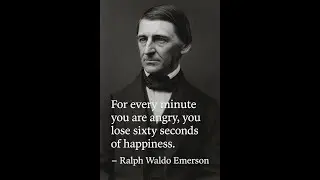 The Cost of Anger &mdash; Ralph Waldo Emerson&rsquo;s Powerful Warning About Happiness