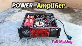 How to Make 1000W DJ Amplifier at Home | Powerful Transistor Amp DIY | 5200 1943 🔥!