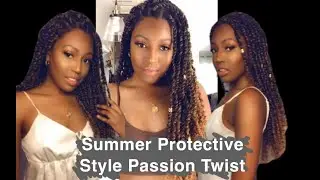 Ombre Passion Twist | No crochet No cornrows No rubber band | Tutorial and Review| Leeven Hair