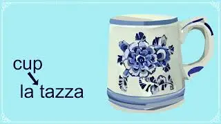 Kitchen items in Italian