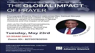 FOURSQUARE ATLANTIC DISTRICT WELCOMES REV. SAM ABOYEJI