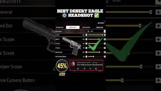 Secret Desert Eagle Headshot Sensitivity ⚙️✅ 100% Working 😱 Sensitivity Setting 📲 Free Fire 🔥