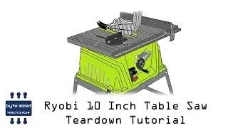 Как разобрать настольную пилу Ryobi