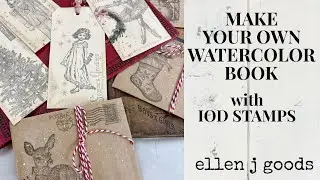 Make Your Own Watercolor Book with I.O.D. Stamps!