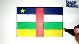 How to Draw The Flag of Central African Republic