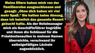 Sie schlossen mich aus dem Familienurlaub aus doch das ganze Resort gehörte längst mir.