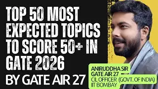 GATE 2026 Important Topics : GATE 2026 Expected Topics by AIR 27 #gate2026 #iit #yt @TheCivilGuruji 
