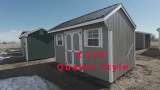 8x14 Quaker Style   230966  #sunrisesheds #shed #garden #spring #atv #cabin #storage #yard